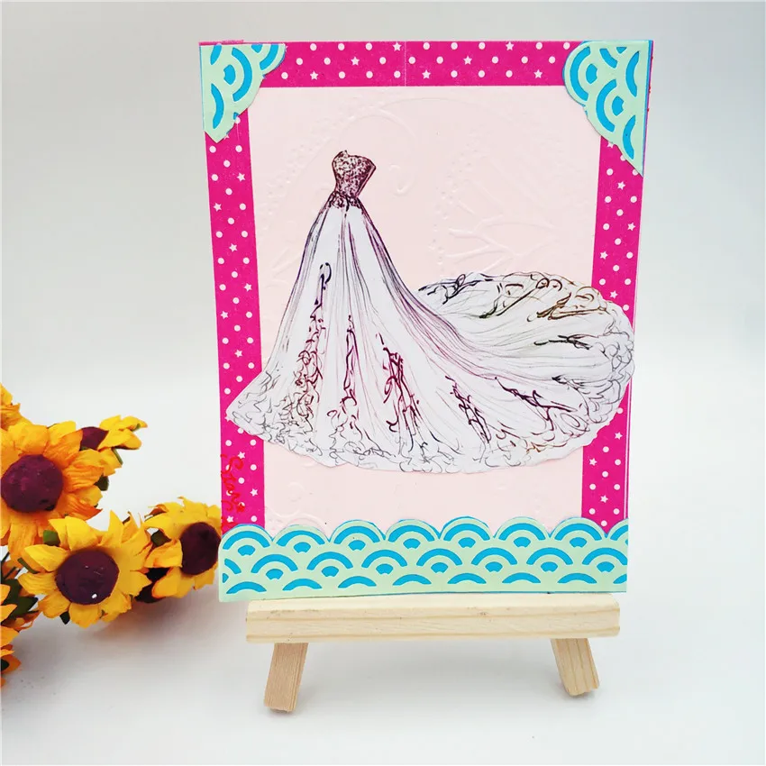 New Wedding Dress Skirt Metal Cutting Dies for Scrapbooking DIY Album Embossing Folder Paper Photo Template Stencil Decor Die
New Wedding Dress Skirt Metal Cutting Dies for Scrapbooking DIY Album Embossing Folder Paper Photo Template Stencil Decor Die