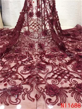 3D Lace Fabric Applique Embroidered Mesh lace Ribbon Green Lace Fabric 2019 Latest Nigerian Lace For Party Weddigng NI1688-1
3D Lace Fabric Applique Embroidered Mesh lace Ribbon Green Lace Fabric 2019 Latest Nigerian Lace For Party Weddigng NI1688-1