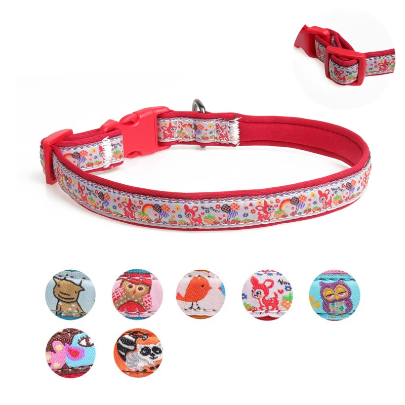 Lovely Cartoon Printed Dog Collar Cute 7 Styles Collar for Small Dogs Padded Cotton Soft Chihuahua Decoration Pet Products 10E
Lovely Cartoon Printed Dog Collar Cute 7 Styles Collar for Small Dogs Padded Cotton Soft Chihuahua Decoration Pet Products 10E