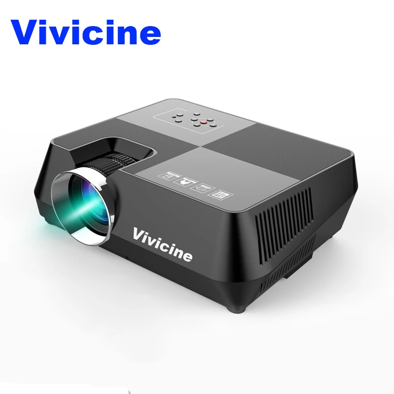 

VIVICINE 1280x800 HD Projector,Android 7.1.2 HD Portable HDMI USB PC 1080p LED Home Theater Proyector Bluetooth WIFI Beamer