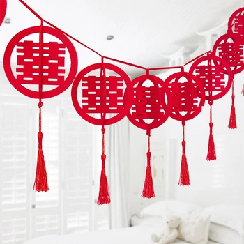 Party Double Happiness Wedding Birthday Special occasions 3D Outdoor Circular Chinese Non-Woven Hanging Office
Party Double Happiness Wedding Birthday Special occasions 3D Outdoor Circular Chinese Non-Woven Hanging Office