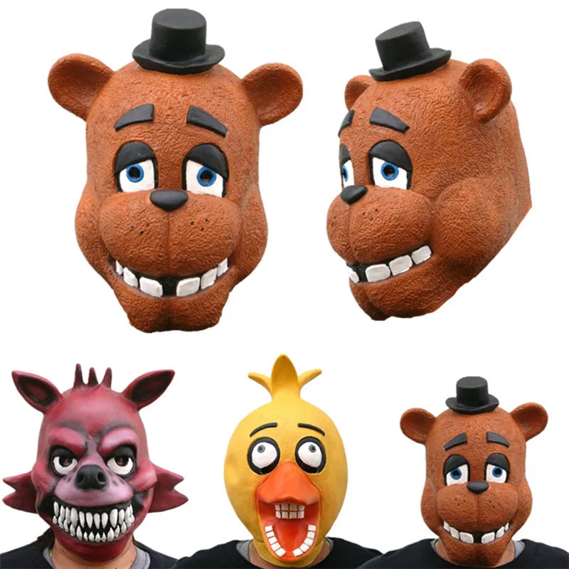 Hot Sale High Quality Five Nights At Freddy's Freddy Chica Foxy Bear Full Latex Halloween Cosplay Mask
Hot Sale High Quality Five Nights At Freddy's Freddy Chica Foxy Bear Full Latex Halloween Cosplay Mask
