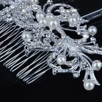 Hot sale Bridal wedding Bridal Wedding Flower Crystal Rhinestones Pearls Women Hair Clip Comb Diamante
Hot sale Bridal wedding Bridal Wedding Flower Crystal Rhinestones Pearls Women Hair Clip Comb Diamante