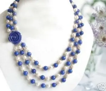 Free shipping DUY7564 A> Wonderful!7-8MM White Akoya Pearl Lapis lazuli Necklace a
Free shipping DUY7564 A> Wonderful!7-8MM White Akoya Pearl Lapis lazuli Necklace a