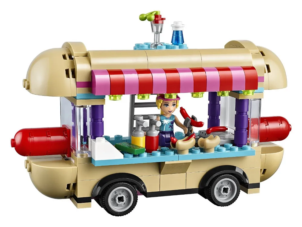 249pcs Friends Building Brocks Amusement Park Hot Dog Van kids bircks Compatible Legoe toys for children girls gifts
249pcs Friends Building Brocks Amusement Park Hot Dog Van kids bircks Compatible Legoe toys for children girls gifts
