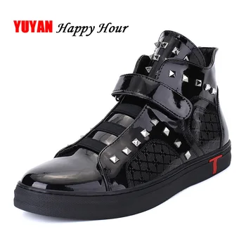Spring and Autumn Boots Men High top Sneakers PU Mens Casual Shoes Man Brand Rivets Shoes KA520
Spring and Autumn Boots Men High top Sneakers PU Mens Casual Shoes Man Brand Rivets Shoes KA520