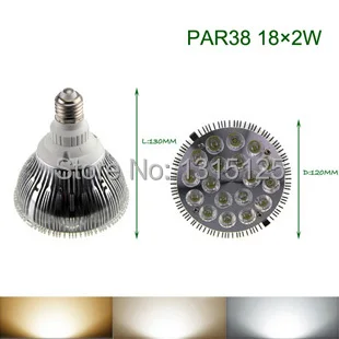 Free Shipping 36W LED PAR38 Light,High Power LED Bulb Light E27 Spotlight AC85-265V Warm White/white
Free Shipping 36W LED PAR38 Light,High Power LED Bulb Light E27 Spotlight AC85-265V Warm White/white