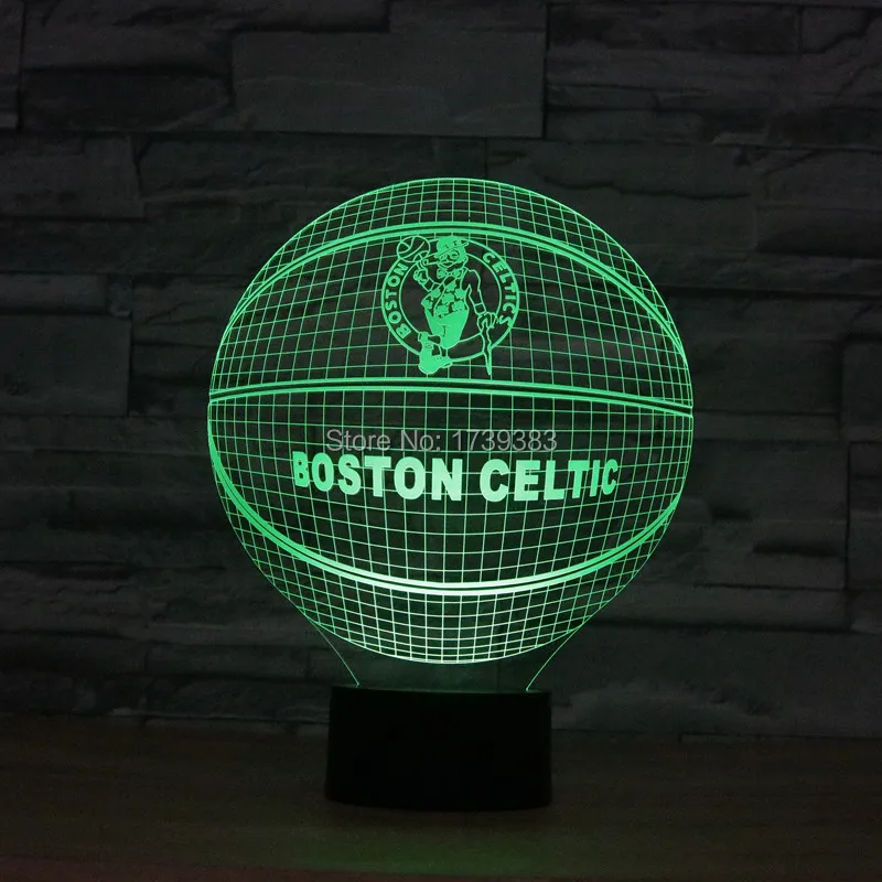 Boston Celtics 3D LED Night Light Kyrie Irving American Basketball Team Lamp USB LED Lighting Table Bedside Nightlight
Boston Celtics 3D LED Night Light Kyrie Irving American Basketball Team Lamp USB LED Lighting Table Bedside Nightlight