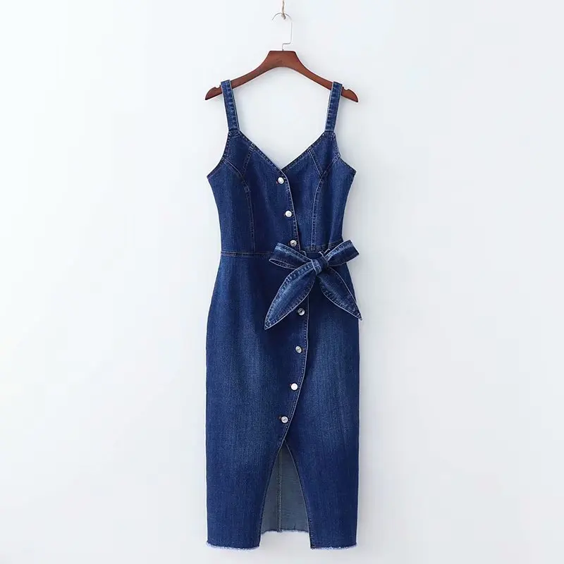 XD65-2105 European and American fashion style bow open fork jeans suspension dress
XD65-2105 European and American fashion style bow open fork jeans suspension dress