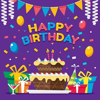 Happy Cake Gitf Flag Balloon Purple backdrops Vinyl cloth High quality Computer printed birthday Photography Backgrounds 
Happy Cake Gitf Flag Balloon Purple backdrops Vinyl cloth High quality Computer printed birthday Photography Backgrounds