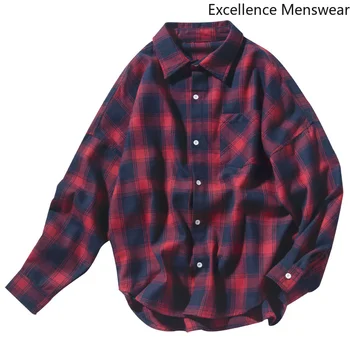 New Spring Men Plaid Shirts Men Jacket Korean Streetwear Trend Ins Casual Casual Long Sleeve Slim Red Men Classic Shirt Green LL
New Spring Men Plaid Shirts Men Jacket Korean Streetwear Trend Ins Casual Casual Long Sleeve Slim Red Men Classic Shirt Green LL