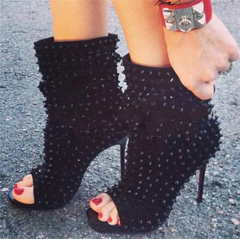 ARQA 2019 Pure Color Fish-mouth Rivet Fashion Sexy Walking Shoe Summer New Stiletto High Heel women's Sandals Boots
ARQA 2019 Pure Color Fish-mouth Rivet Fashion Sexy Walking Shoe Summer New Stiletto High Heel women's Sandals Boots