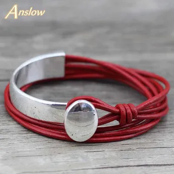 Anslow 2018 Classic Unisex Charm Vintage Style New Unique Silver Plated Unisex Leather Bracelet Couple Birthday Gift LOW0468LB
Anslow 2018 Classic Unisex Charm Vintage Style New Unique Silver Plated Unisex Leather Bracelet Couple Birthday Gift LOW0468LB