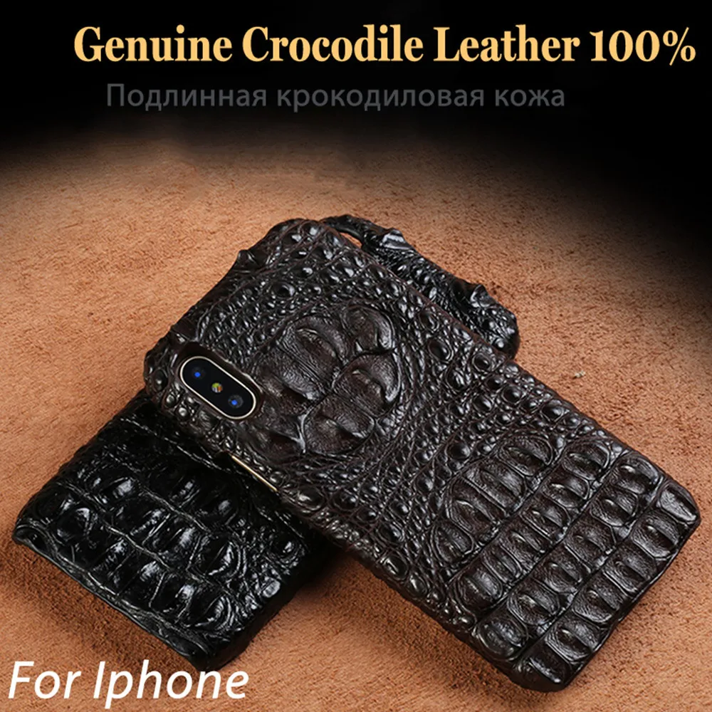 Genuine Real Crocodile Leather Phone Case for iPhone XS Max 3D Alligator Skin Back Cover For iPhone XR Case iPhone XS iPhone X
Genuine Real Crocodile Leather Phone Case for iPhone XS Max 3D Alligator Skin Back Cover For iPhone XR Case iPhone XS iPhone X