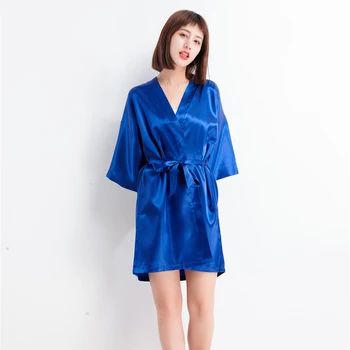 2020 Summer Female Home Dress Size M-XXL Bride Bridesmaid Wedding Robe Rayon Kimono Bathrobe Sexy Sleepwear Casual Nightgown
2020 Summer Female Home Dress Size M-XXL Bride Bridesmaid Wedding Robe Rayon Kimono Bathrobe Sexy Sleepwear Casual Nightgown