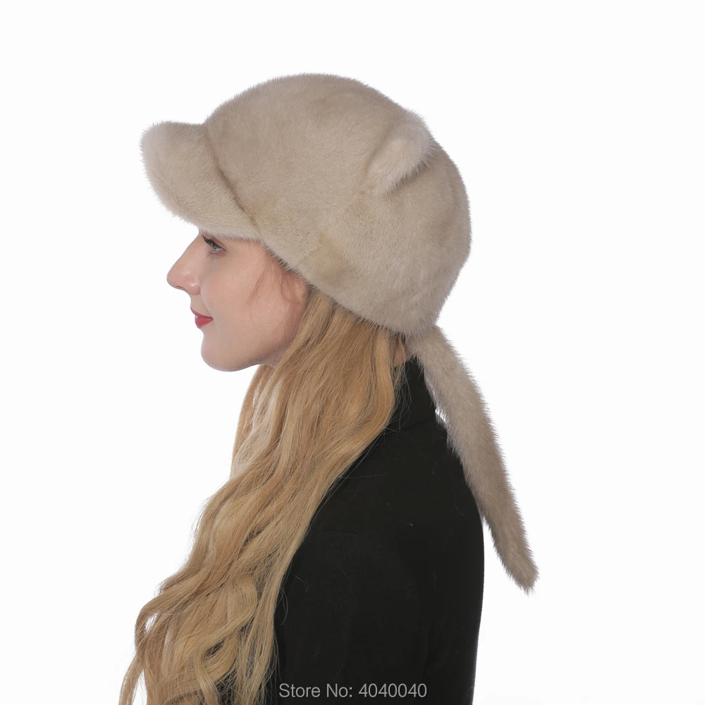 mink hat with tail (2)