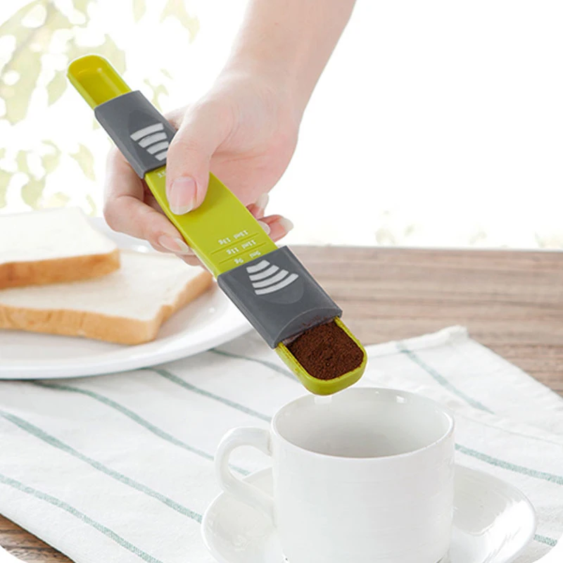 Kitchen adjustable cooking spoon baking amount spoon double head eight grade coffee spoon milk powder spoon
Kitchen adjustable cooking spoon baking amount spoon double head eight grade coffee spoon milk powder spoon