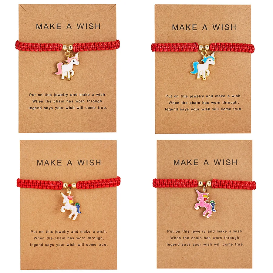 Rinhoo Bracelets & Bangle With Card Vintage Charm Horse Colorful Pendants Red Rope Woven Adjustable Women Bracelet Jewelry Gifts
Rinhoo Bracelets & Bangle With Card Vintage Charm Horse Colorful Pendants Red Rope Woven Adjustable Women Bracelet Jewelry Gifts