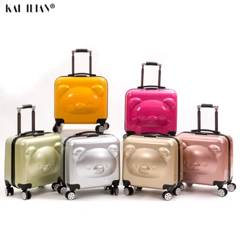 Bear Kid's Travel Trolley luggage suitcase Trolley bag on wheels travel case Children Rolling suitcase for Boy girls Cartoon box
Bear Kid's Travel Trolley luggage suitcase Trolley bag on wheels travel case Children Rolling suitcase for Boy girls Cartoon box