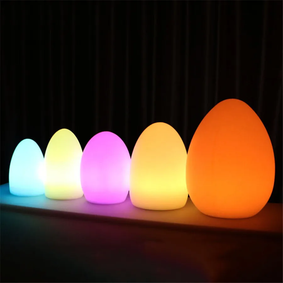 Remote Control Waterproof Egg Shape RGB LED Night Lights Rechargeable Indoor Outdoor Home Garden Bar KTV Dining Table Lamp Remote Control Waterproof Egg Shape RGB LED Night Lights Rechargeable Indoor Outdoor Home Garden Bar KTV Dining Table Lamp