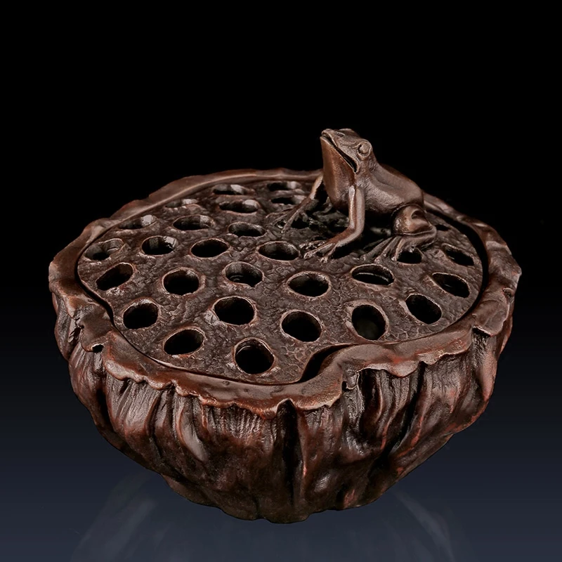 Chinese incense burner bronze statue Frog fragrant incense burner Classical home Bronze fumigating furnace incensory
Chinese incense burner bronze statue Frog fragrant incense burner Classical home Bronze fumigating furnace incensory