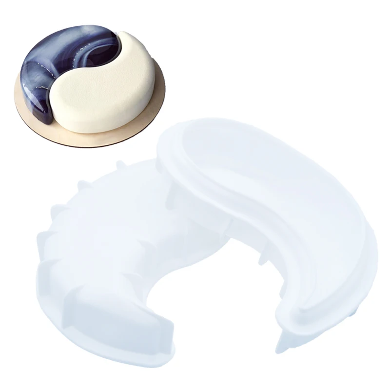 Round YinYang Shaped Silicone Mold DIY Cake Pan Mousse Chocolate Mould Cake Decorating Tool Pastry Baking Tools Non-Stick Mold
Round YinYang Shaped Silicone Mold DIY Cake Pan Mousse Chocolate Mould Cake Decorating Tool Pastry Baking Tools Non-Stick Mold