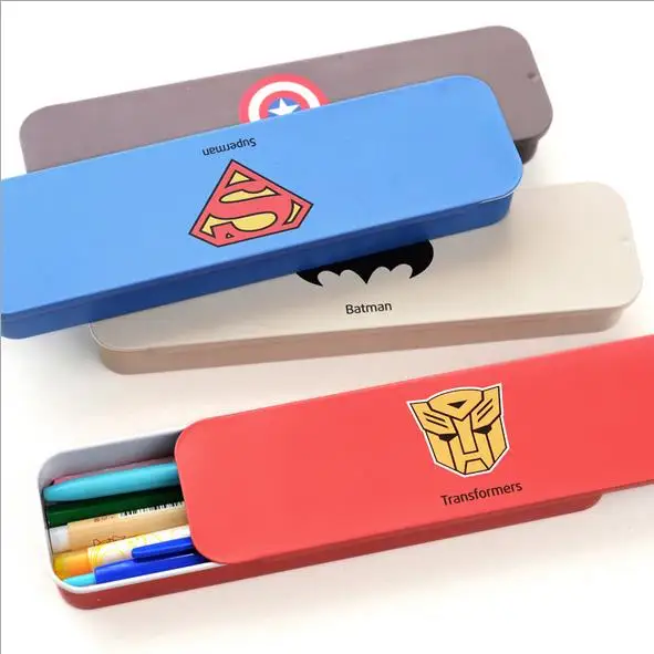 Super Hero American Oxford Series Batman Superman Transformers Captain America Iron Tin Metal Pencil Box Drawer Type Pencil Case
Super Hero American Oxford Series Batman Superman Transformers Captain America Iron Tin Metal Pencil Box Drawer Type Pencil Case