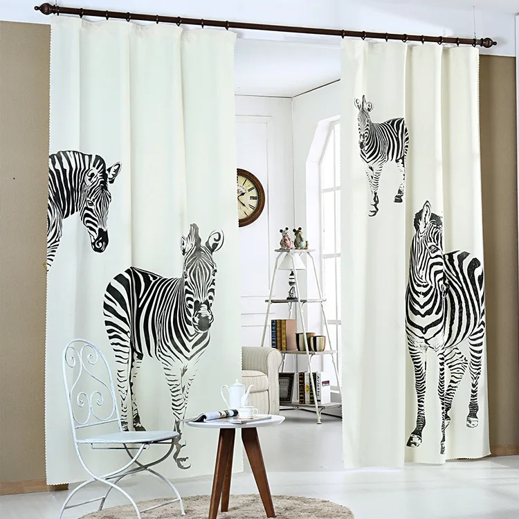 Factory Direct Sale Nordic Curtains 3D Printing Zebra High-grade Window Shade Blackout Curtains Sitting room Decoration
Factory Direct Sale Nordic Curtains 3D Printing Zebra High-grade Window Shade Blackout Curtains Sitting room Decoration
