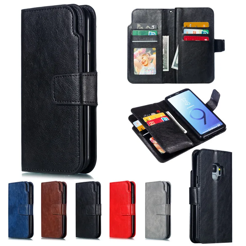 Leather wallet phone case for Samsung Galaxy S8 S9 S10 plus Note 8 9 mobile phone panel bracket bank card photo framep slot flip
Leather wallet phone case for Samsung Galaxy S8 S9 S10 plus Note 8 9 mobile phone panel bracket bank card photo framep slot flip