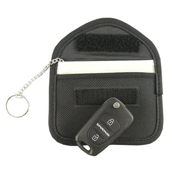 Theft Prevention Signal Blocker Key Bag Anti-scanning Oxford Cloth Black 12.5*8cm Universal Part Tool Accessories
Theft Prevention Signal Blocker Key Bag Anti-scanning Oxford Cloth Black 12.5*8cm Universal Part Tool Accessories