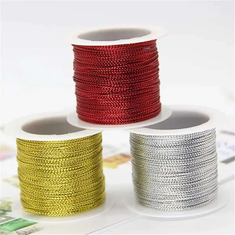 1roll 20meter Gold/Silver/Red Cord Clothing Tag Cords Gift Box Packaging Thread Cord DIY Wedding Birthday Christmas Decorations
1roll 20meter Gold/Silver/Red Cord Clothing Tag Cords Gift Box Packaging Thread Cord DIY Wedding Birthday Christmas Decorations