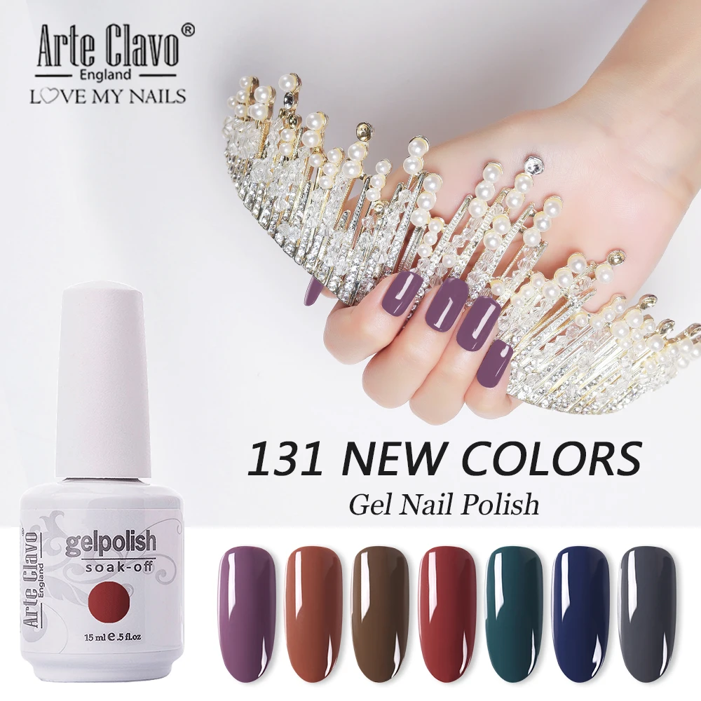 Arte Clavo 15ml Soak Off UV LED Gel Nail Art Gel Nail Polish Sweet Colors Gel Lacquer Semi Permanent Nail Gel Varnish Polish
Arte Clavo 15ml Soak Off UV LED Gel Nail Art Gel Nail Polish Sweet Colors Gel Lacquer Semi Permanent Nail Gel Varnish Polish