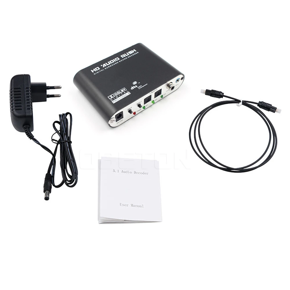 Digital DTS AC3 Optical To Analog 5.1 Surround Audio Sound Decoder Coaxial To 6RCA Sound Audio Adapter Amplifier Converter
Digital DTS AC3 Optical To Analog 5.1 Surround Audio Sound Decoder Coaxial To 6RCA Sound Audio Adapter Amplifier Converter