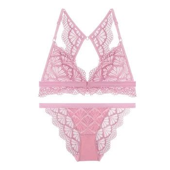 Full lace sexy lady underwear butterfly Beauty back bras with pad deep-v neck women lingerie front button transparent bra set
Full lace sexy lady underwear butterfly Beauty back bras with pad deep-v neck women lingerie front button transparent bra set
