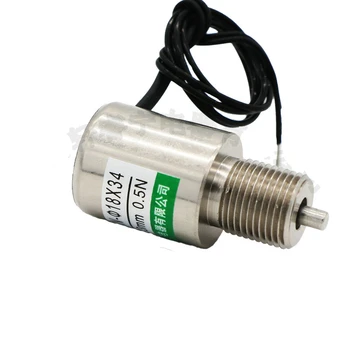 Round Electromagnet Screw Coil Tube Push Pin XRN-18X34 Stroke 3mm 2.3W DC 12V 24V Suction 50g Retention 80g
Round Electromagnet Screw Coil Tube Push Pin XRN-18X34 Stroke 3mm 2.3W DC 12V 24V Suction 50g Retention 80g