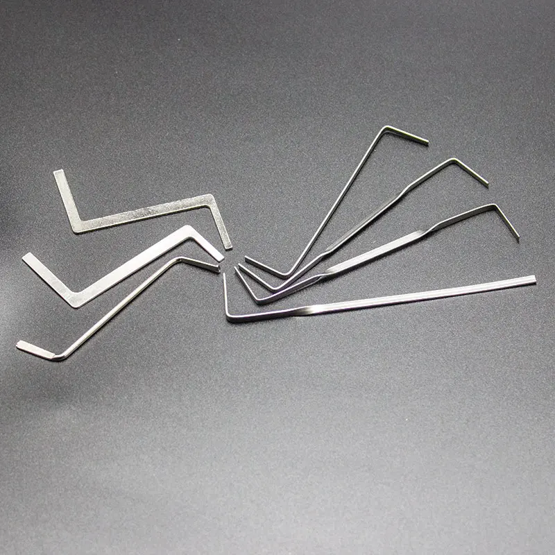 Free Shipping 7pcs Locksmith Tools Row Tension Tools Stainless Steel High Quality,Lock Pick Set for Practice Use
Free Shipping 7pcs Locksmith Tools Row Tension Tools Stainless Steel High Quality,Lock Pick Set for Practice Use