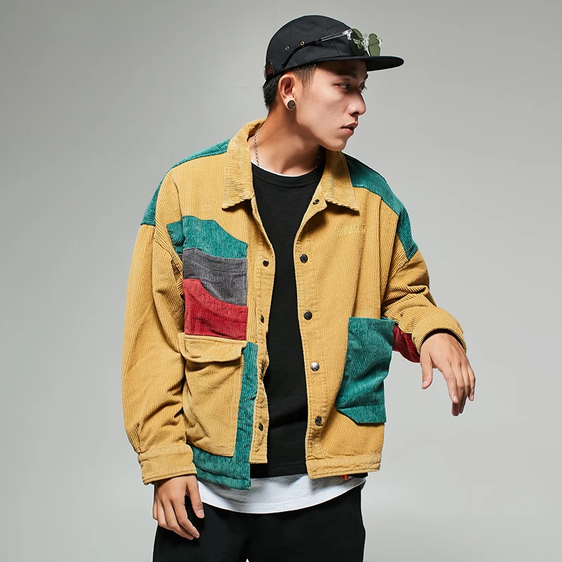 Japanese Harajuku Hiphop Jacket Men Autumn Winter Vintage Punk Corduroy Splice Jacket Coat Bomber Baseball Jacket
Japanese Harajuku Hiphop Jacket Men Autumn Winter Vintage Punk Corduroy Splice Jacket Coat Bomber Baseball Jacket
