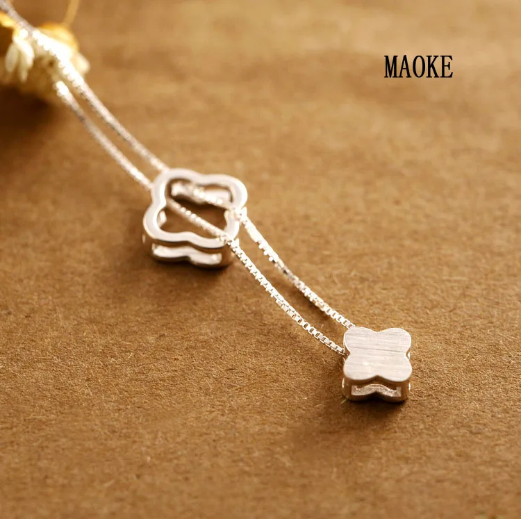 Promotions 925 Sterling Silver Sweet Four-leaf Clasp Necklace for Women's Fashion Gifts
Promotions 925 Sterling Silver Sweet Four-leaf Clasp Necklace for Women's Fashion Gifts