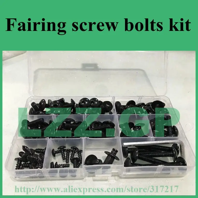 1set Fairing parts screw bolts kit for Kawasaki ZX6R 1998 1999 zx6r 98 99 black fairing dag screws coupling bolt set
1set Fairing parts screw bolts kit for Kawasaki ZX6R 1998 1999 zx6r 98 99 black fairing dag screws coupling bolt set
