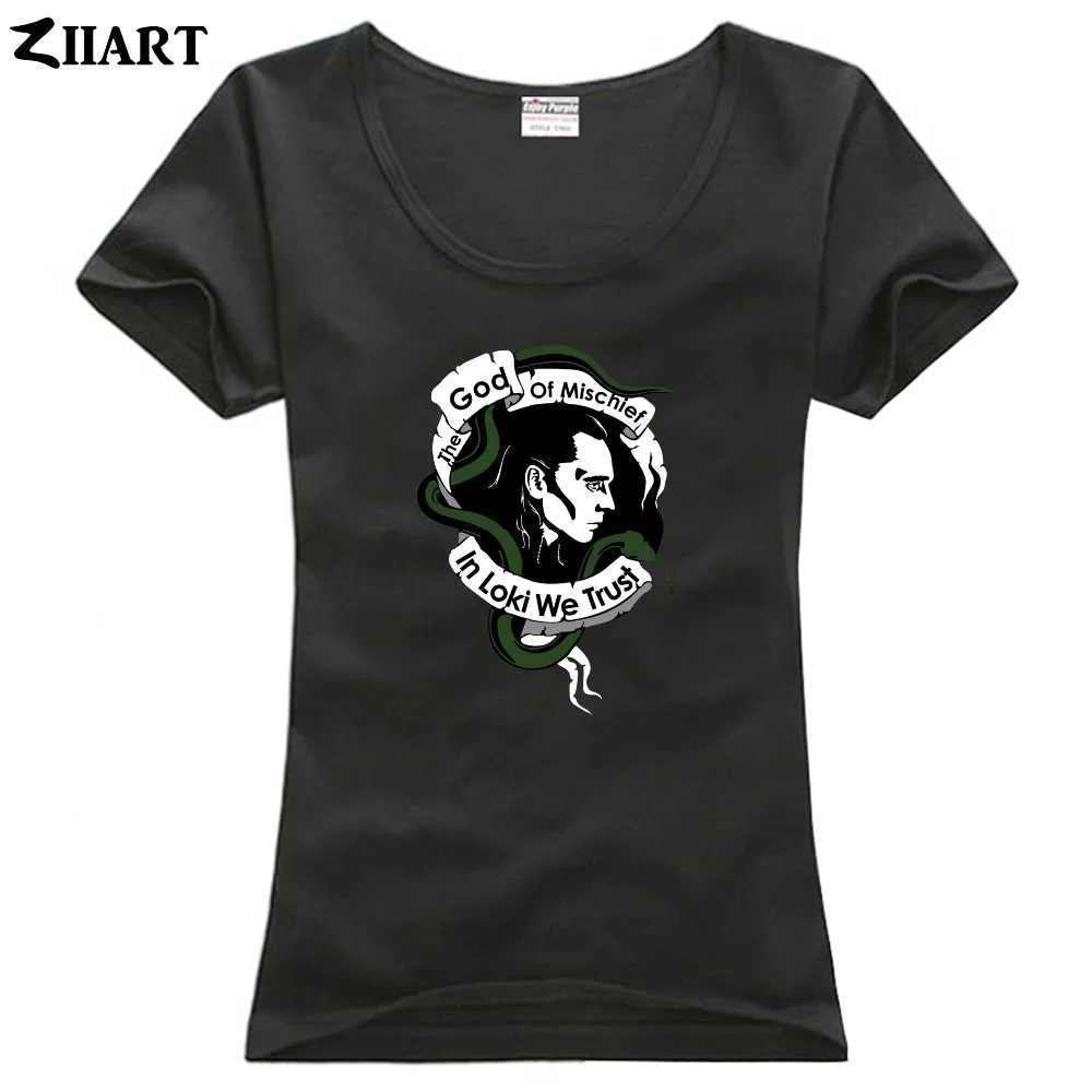 in loki we trust the god of mischief vintage head portrait couple clothes girl woman female o-neck cotton short-sleeve T-shirt
in loki we trust the god of mischief vintage head portrait couple clothes girl woman female o-neck cotton short-sleeve T-shirt