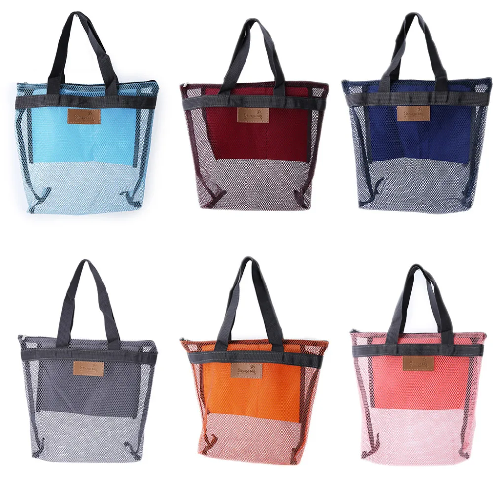 Travel Mesh Beach Storage Shoulder Bags Handbags Big Capacity Organizer Breathable Bags Casual Oxford Pouch 6 Color THINKTHENDO
Travel Mesh Beach Storage Shoulder Bags Handbags Big Capacity Organizer Breathable Bags Casual Oxford Pouch 6 Color THINKTHENDO