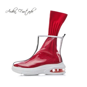 Arden Furtado 2018 autumn fashion socks boots red women's shoes platform casual clear pvc wedges knitting ankle boots ladies new
Arden Furtado 2018 autumn fashion socks boots red women's shoes platform casual clear pvc wedges knitting ankle boots ladies new