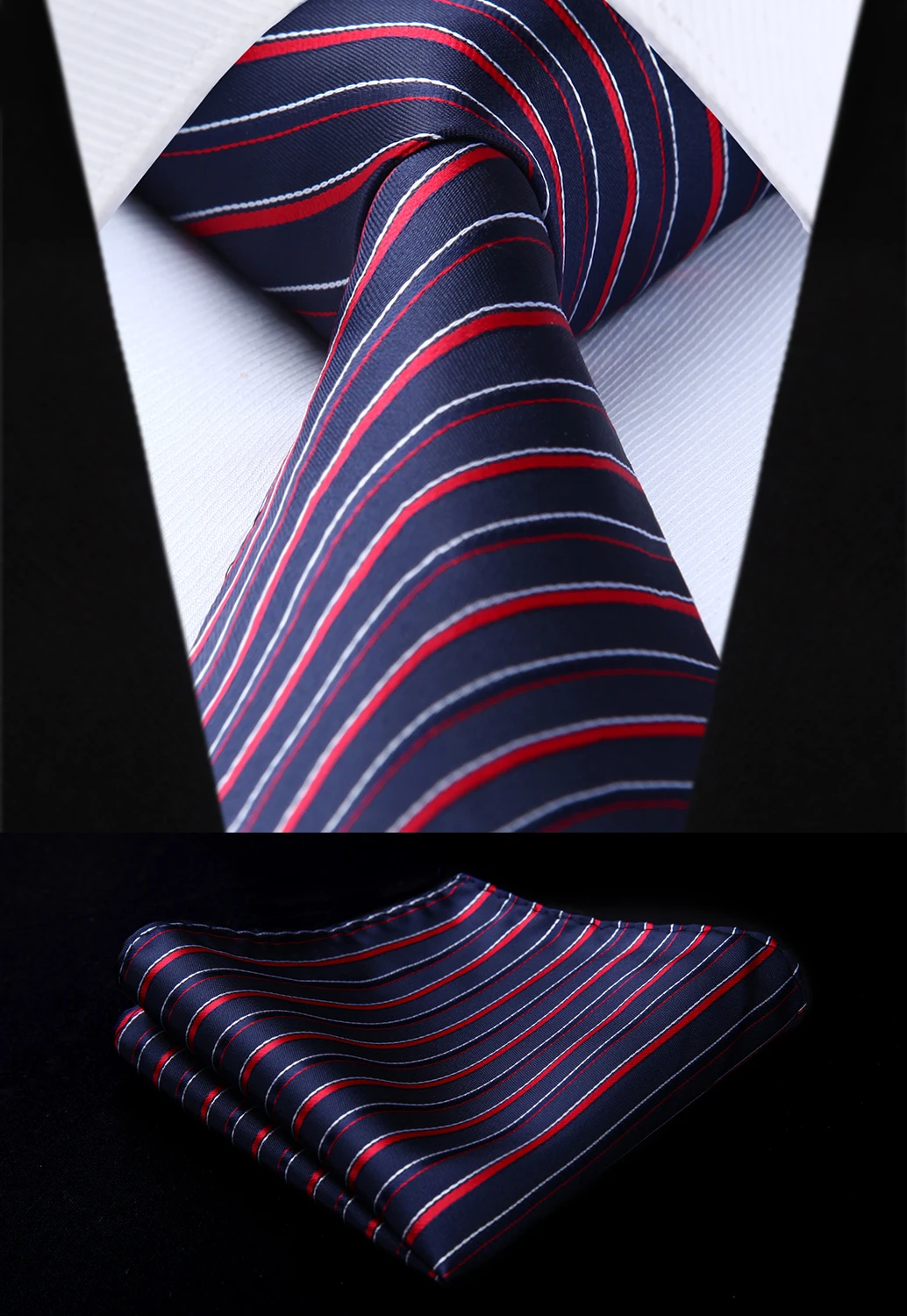 Blue Red Striped 3.4" Silk Tie Party Wedding Handkerchief Set New#TS605R8S Woven Classic Tie Necktie
Blue Red Striped 3.4" Silk Tie Party Wedding Handkerchief Set New#TS605R8S Woven Classic Tie Necktie