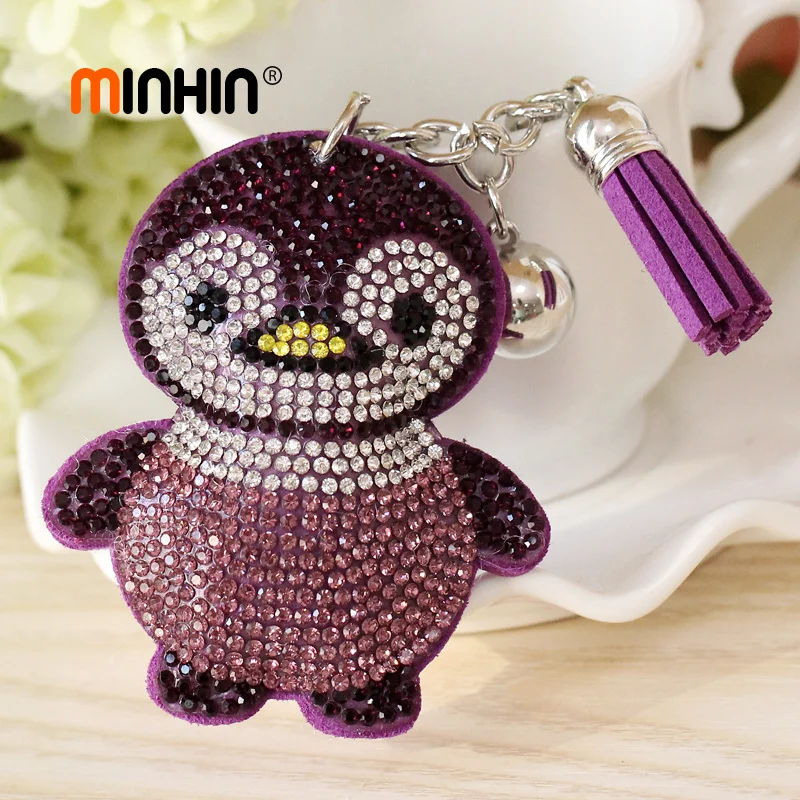 MINHIN Penguin Design Leather Keychains For Women Silver Car Key Rings Fashion Crystal Key Ring Holder Women Charms Bag Jewelry
MINHIN Penguin Design Leather Keychains For Women Silver Car Key Rings Fashion Crystal Key Ring Holder Women Charms Bag Jewelry