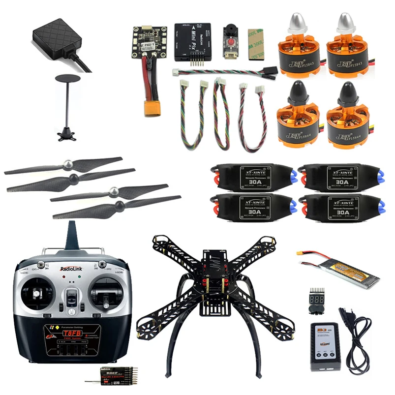 

2.4G 8CH 360 Mini RC Airplane Unassemble DIY Quadcopter FPV Upgradable With Radiolink Mini PIX M8N GPS Altitude Hold Module