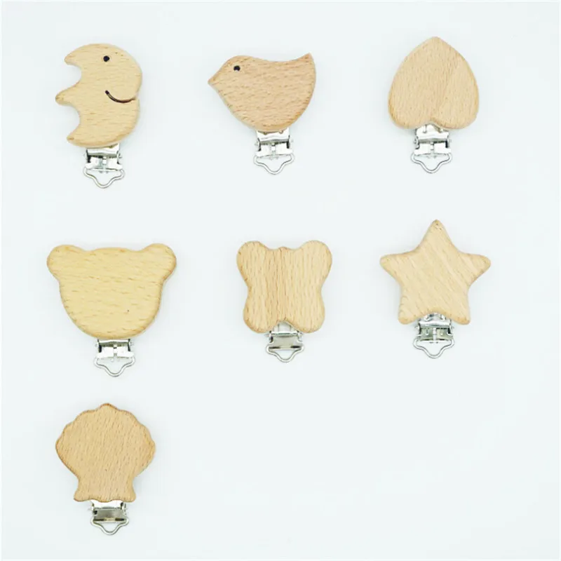 Wooden Animal Pacifier Clips Baby Products Natural Beech Wood Cartoon Bird Teether DIY Pacifier Chain Accessories
Wooden Animal Pacifier Clips Baby Products Natural Beech Wood Cartoon Bird Teether DIY Pacifier Chain Accessories