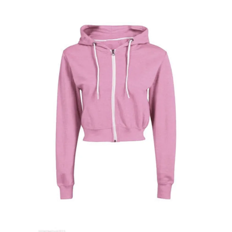 Long Sleeved Crop Tops Pink Hoodies Sudadera Slim Fit Womens Zipper Sweatshirts Workout Ladies Hooded Tracksuit Sweat Femme
Long Sleeved Crop Tops Pink Hoodies Sudadera Slim Fit Womens Zipper Sweatshirts Workout Ladies Hooded Tracksuit Sweat Femme
