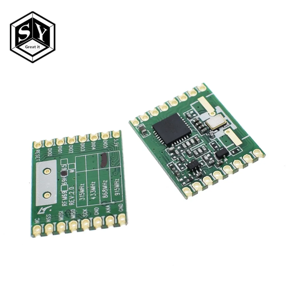 1PCS Great IT RFM69HW 868Mhz/433Mhz/915Mhz + 20dBm HopeRF Wireless Transceiver 868S2 Module For Remote/HM
1PCS Great IT RFM69HW 868Mhz/433Mhz/915Mhz + 20dBm HopeRF Wireless Transceiver 868S2 Module For Remote/HM
