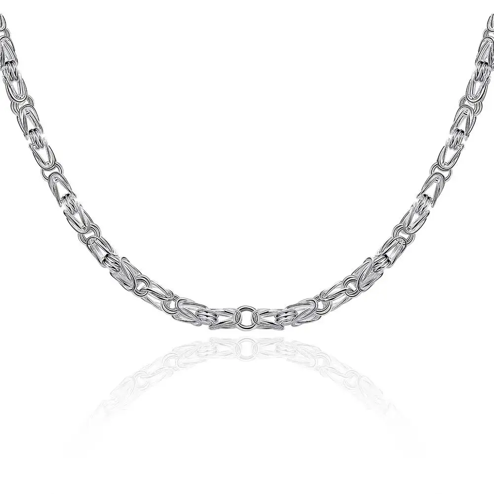 Men's Trendy 5MM 20inch Chain Necklace Silver Plated Fashion Jewelry New Faucet Necklaces For Male
Men's Trendy 5MM 20inch Chain Necklace Silver Plated Fashion Jewelry New Faucet Necklaces For Male