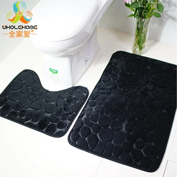 Polyester Bathroom Mat Solid Purple Black Grey Floor Mat Carpet Doormat Anti Slip Square U Shape Coral Flannel Fleece 2 PCS 1Set
Polyester Bathroom Mat Solid Purple Black Grey Floor Mat Carpet Doormat Anti Slip Square U Shape Coral Flannel Fleece 2 PCS 1Set